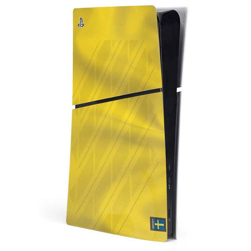 Sweden Soccer Flag PS5 Slim Digital Edition Console Skin